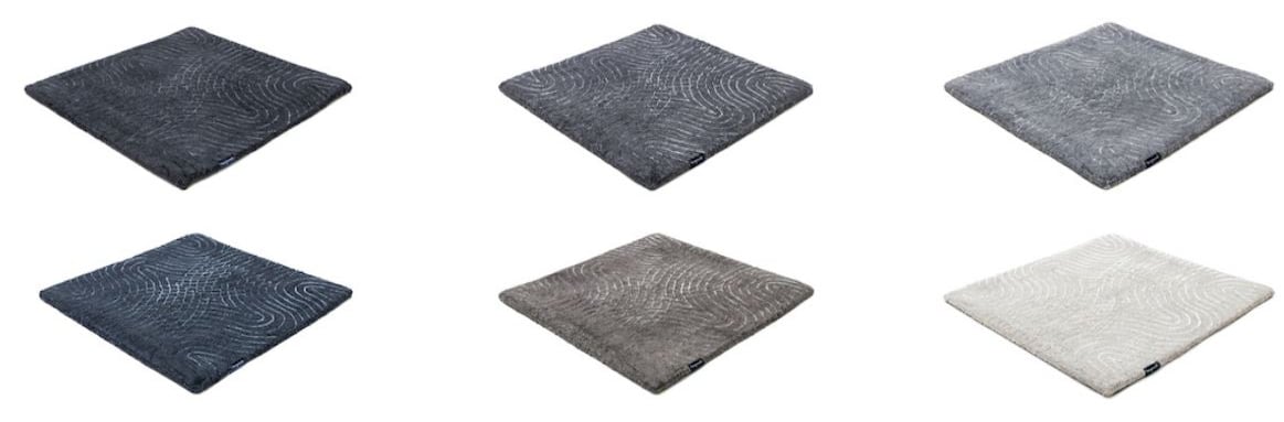 Rug samples all colours online shop New Wave wool viscose carpet