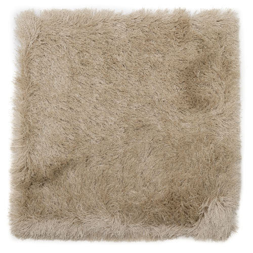 easy care high pile rug shaggy dive polysilk beige