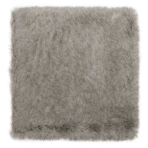 easy care high pile rug shaggy dive polysilk greige