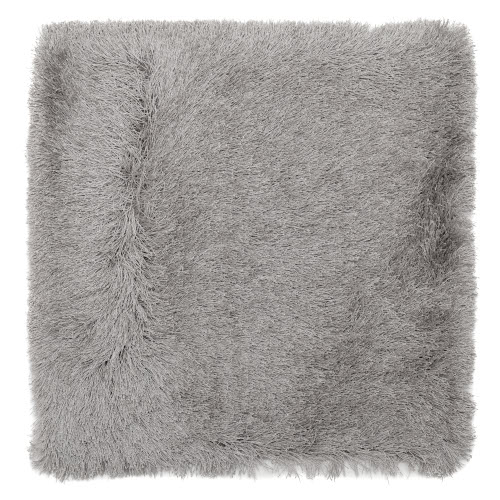 easy care high pile rug shaggy dive polysilk light grey