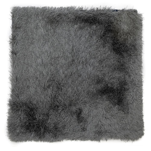 easy care high pile rug shaggy dive polysilk stone grey