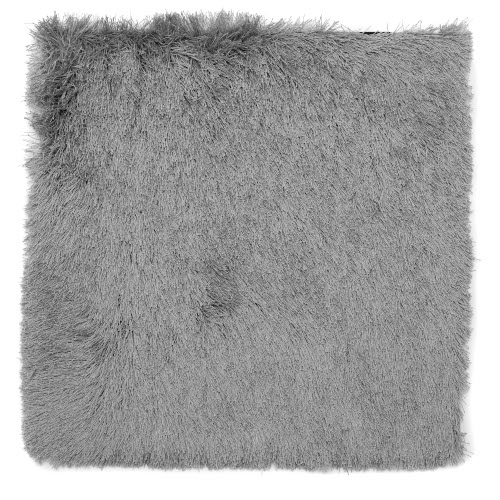 easy care high pile rug shaggy dive polysilk zen grey