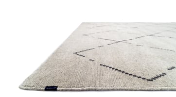 Natural coloured wool carpet in minimalist Berber design