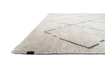 Natural coloured wool carpet in minimalist Berber design